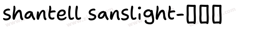 shantell sanslight字体转换